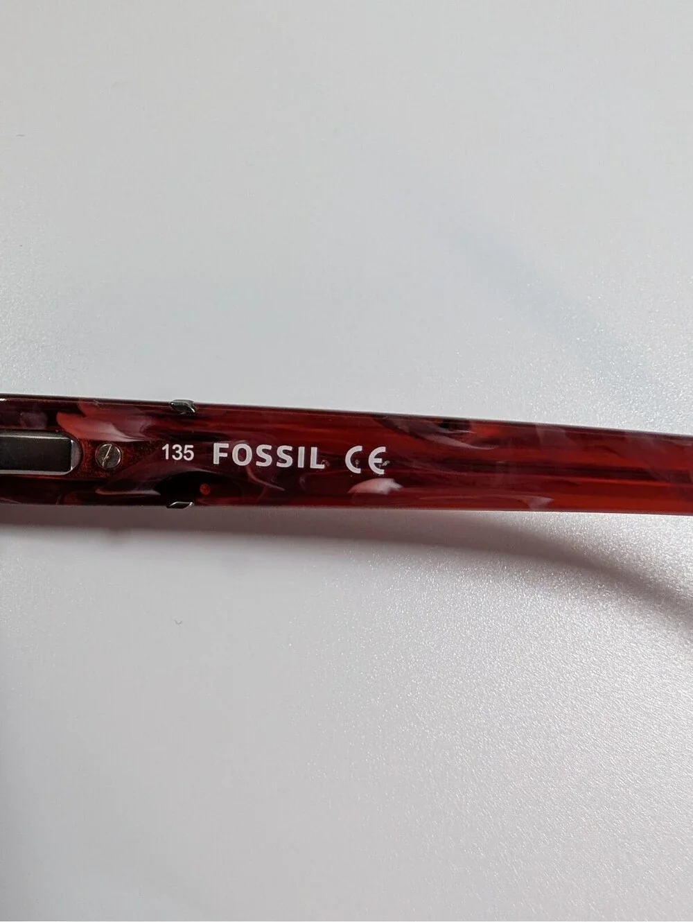 Fossil Womens 51mm Red Horn FOS6075 YAB Oversized Square Eyeglass Frames Eyewear